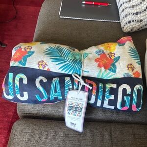 MV Sport UC San Diego Floral Accent Pillow